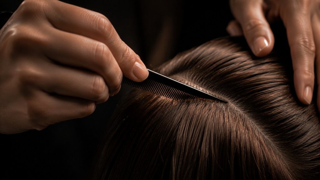 Legen und Styling für kurzes Haar